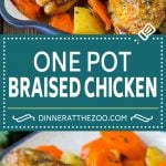 Braised Chicken with Carrots and Potatoes Recipe | One Pot Meal | Chicken with Potatoes #chicken #chickenthighs #onepot #potatoes #carrots #dinner #edsug