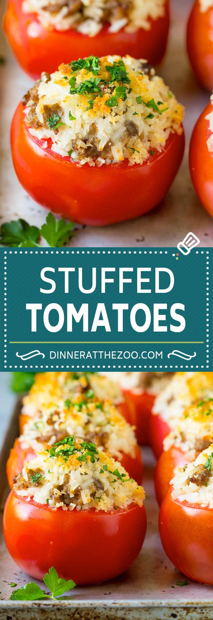 Stuffed Tomatoes Recipe | Sausage Stuffed Tomatoes #tomatoes #sausage #rice #dinner #edsug