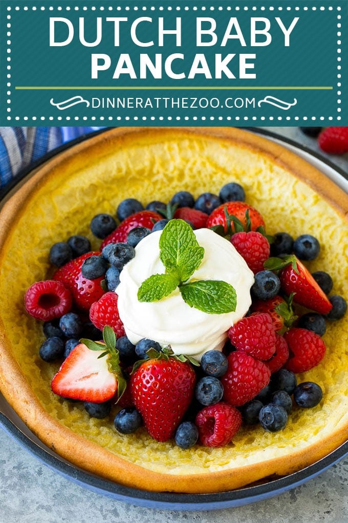 Dutch Baby Pancake Recipe | Puffed Pancake | Skillet Pancake #pancakes #breakfast #brunch #edsug
