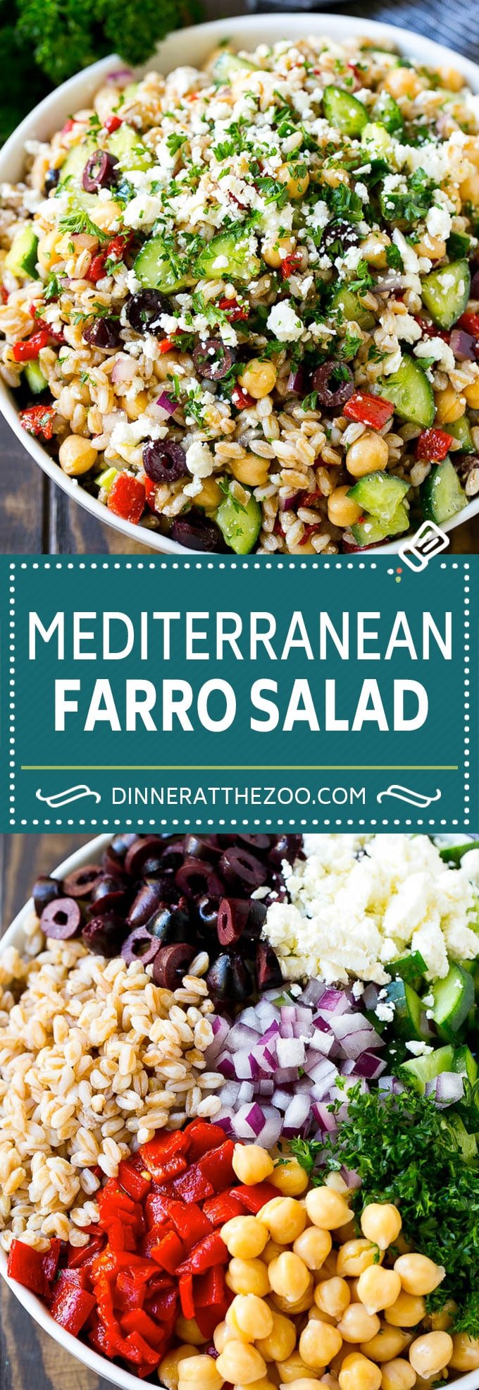 Farro Salad Recipe | Healthy Salad #salad #healthy #cleaneating #farro #dinner #edsug