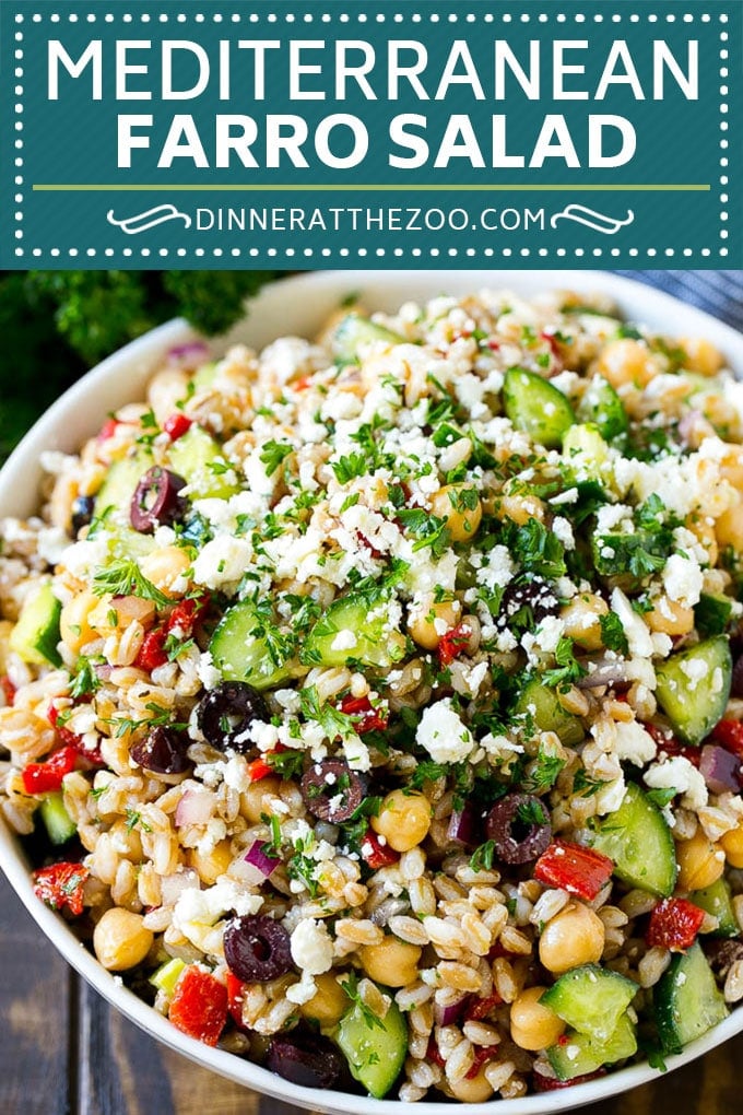 Farro Salad Recipe | Healthy Salad #salad #healthy #cleaneating #farro #dinner #edsug