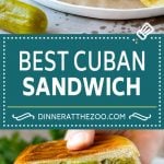 Cuban Sandwich Recipe #sandwich #pork #ham #cheese #pickles #lunch #dinner #edsug