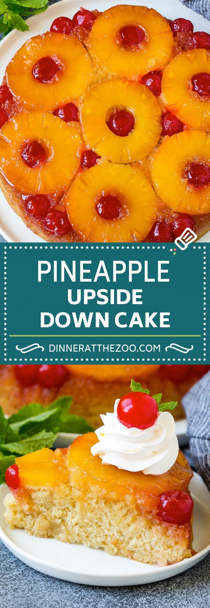 Pineapple Upside Down Cake | Pineapple Cake #cake #pineapple #dessert #cherries #edsug