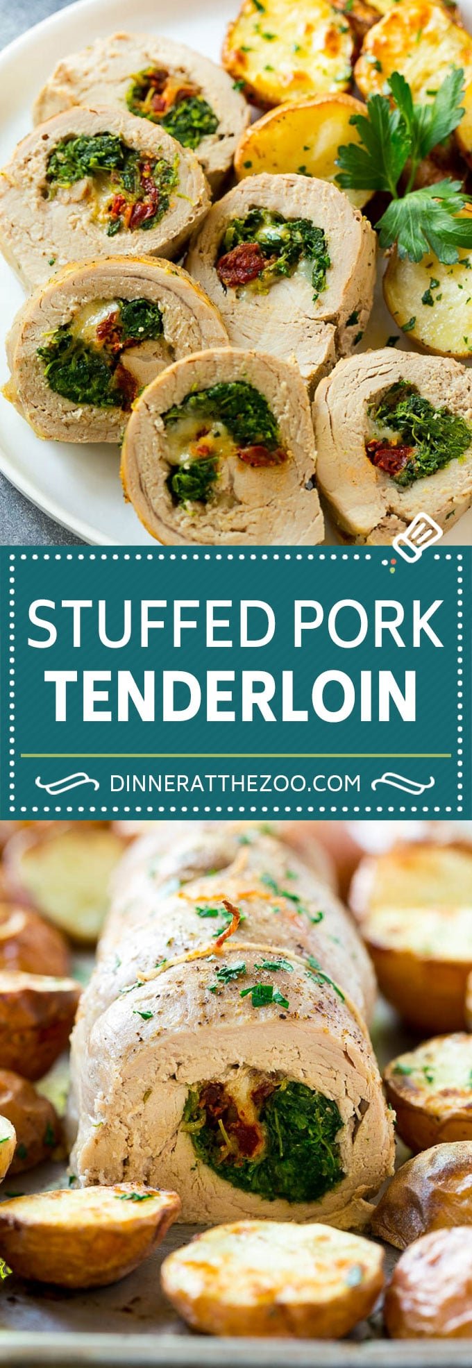 Stuffed Pork Tenderloin Recipe | Roasted Pork Tenderloin | Italian Pork #pork #onepan #potatoes #dinner #edsug #glutenfree
