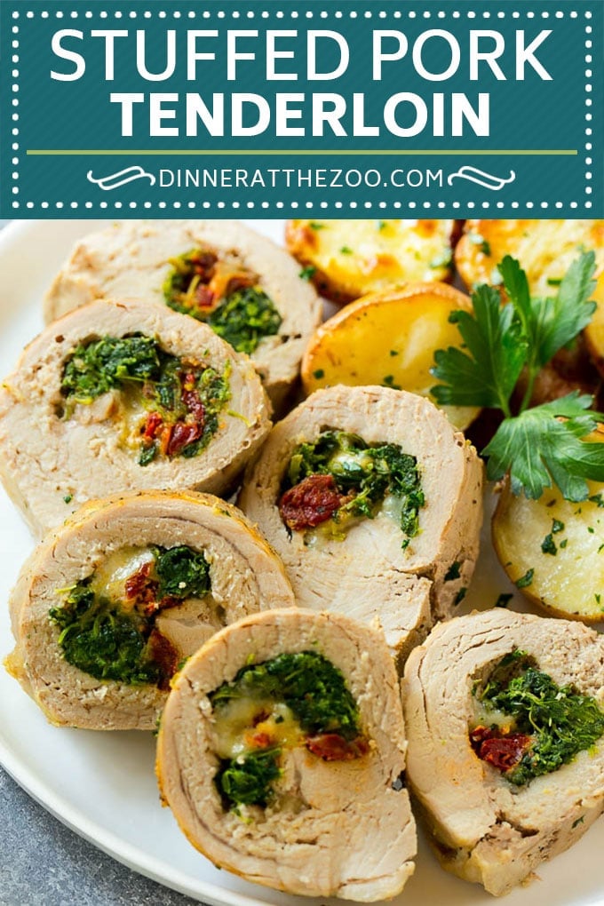 Stuffed Pork Tenderloin Recipe | Roasted Pork Tenderloin | Italian Pork #pork #onepan #potatoes #dinner #edsug #glutenfree