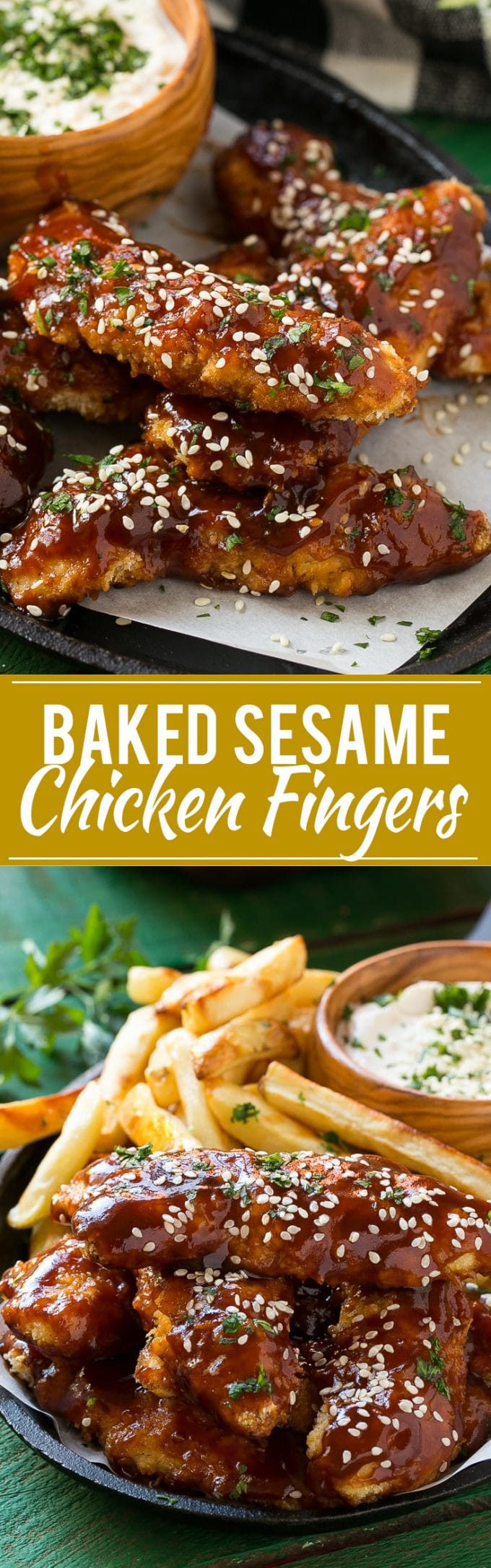 Sesame Chicken Fingers | Baked Chicken Fingers #chicken #dinner #dinneratthezo