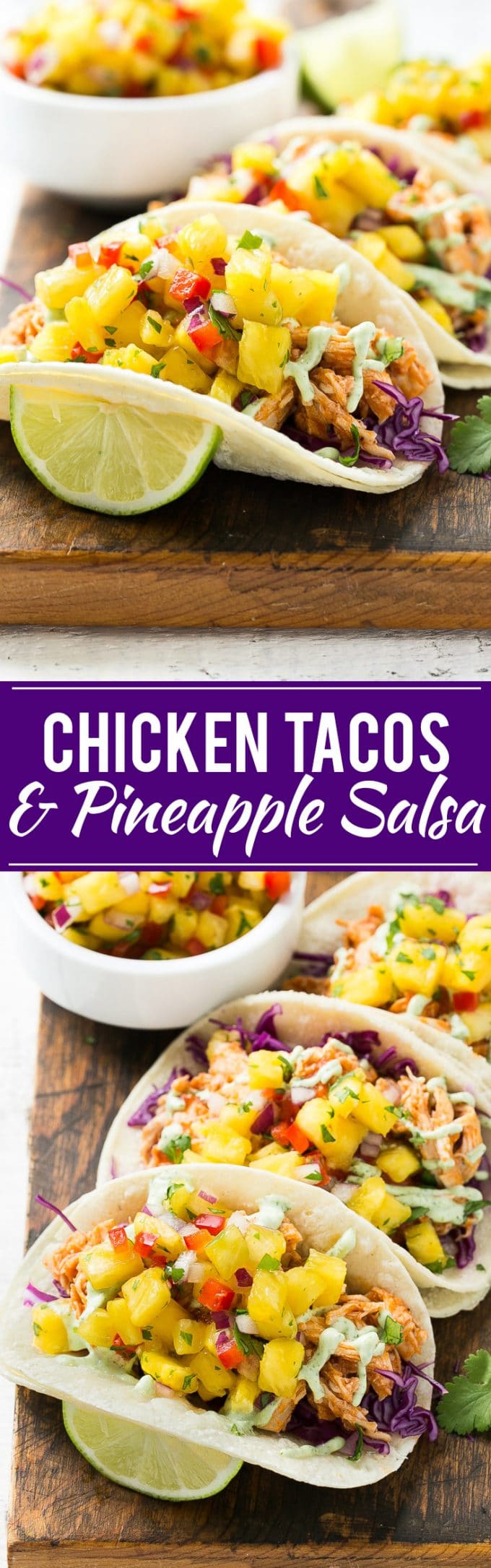 Pulled Chicken Tacos | Shredded Chicken Tacos | Chicken Tacos #tacos #chicken #pineapple #dinner #edsug