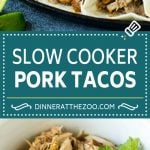 Pork Tacos Recipe | Slow Cooker Tacos #tacos #pork #slowcooker #crockpot #salsa #dinner #edsug