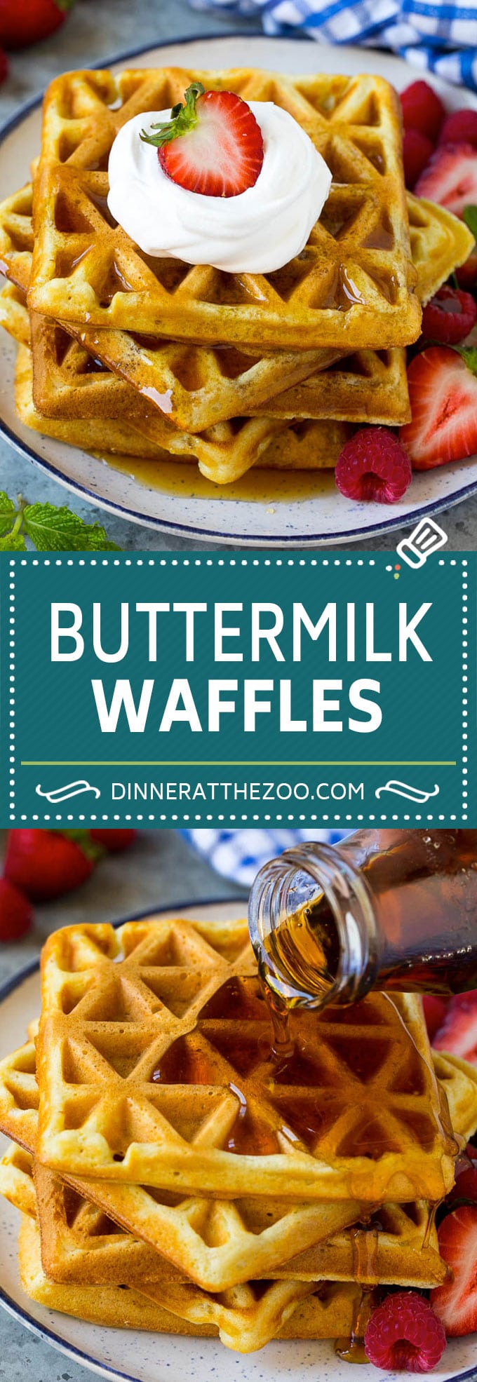 Buttermilk Waffles Recipe | Homemade Waffles #waffles #breakfast #brunch #edsug