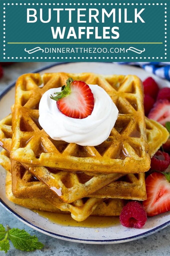 Buttermilk Waffles Recipe | Homemade Waffles #waffles #breakfast #brunch #edsug