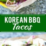 This recipe for Korean BBQ Tacos is marinated and seared beef layered with cabbage slaw and marinated cucumbers, all tucked into warm flour tortillas. A unique take on taco night that's a real crowd pleaser! #BrightBites #ad