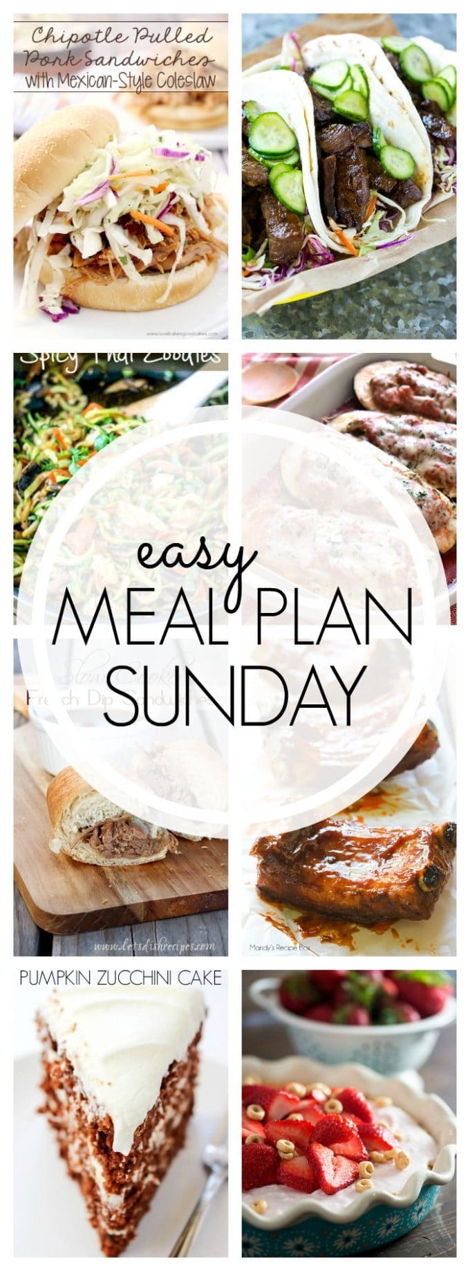 Easy Meal Plan Sunday - Week 62