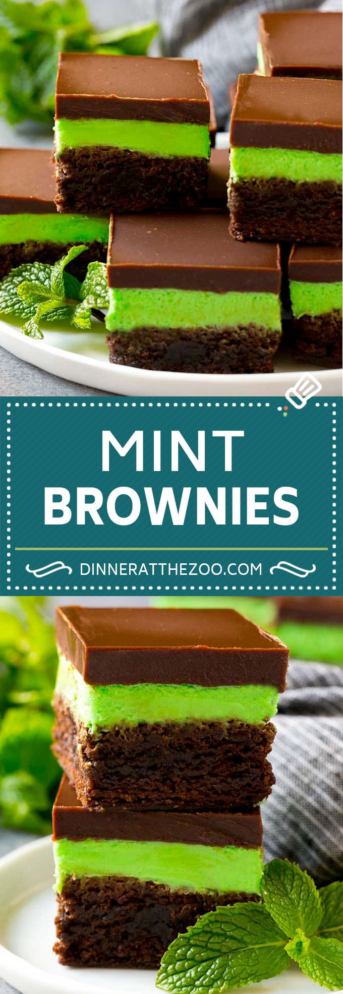 Mint Brownies Recipe | Layered Brownies | Frosted Brownies #brownies #chocolate #frosting #mint #dessert #edsug