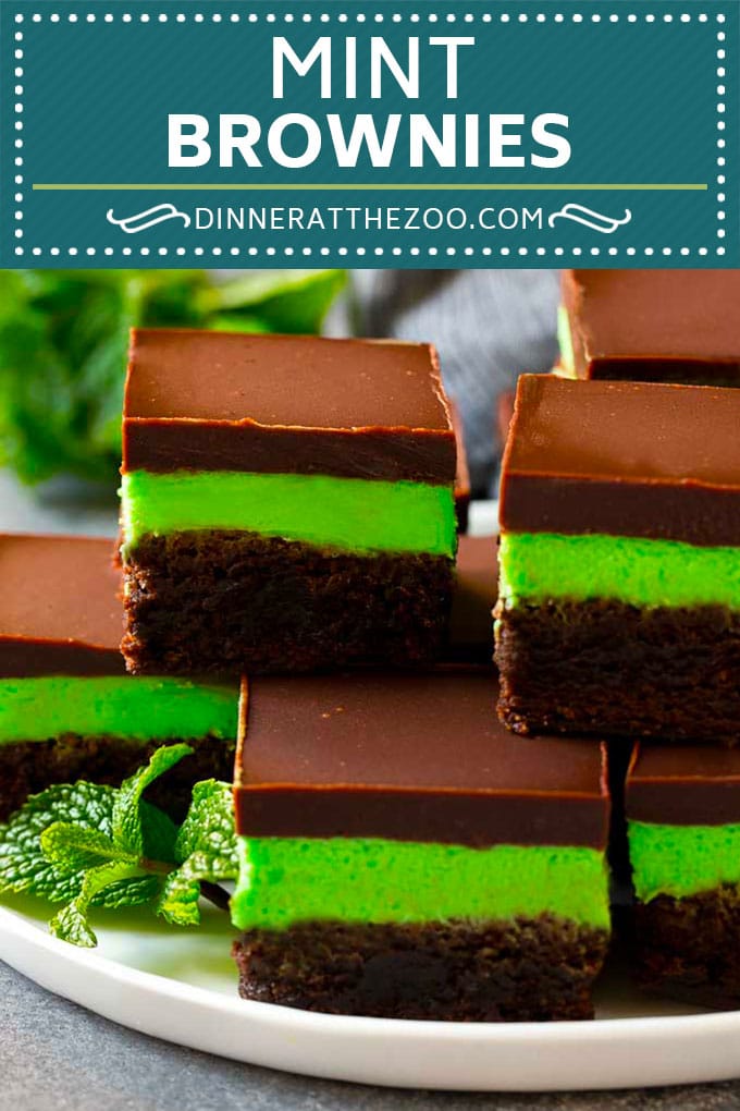 Mint Brownies Recipe | Layered Brownies | Frosted Brownies #brownies #chocolate #frosting #mint #dessert #edsug