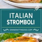 Stromboli Recipe | Italian Stromboli #pepperoni #cheese #ham #dinner #edsug