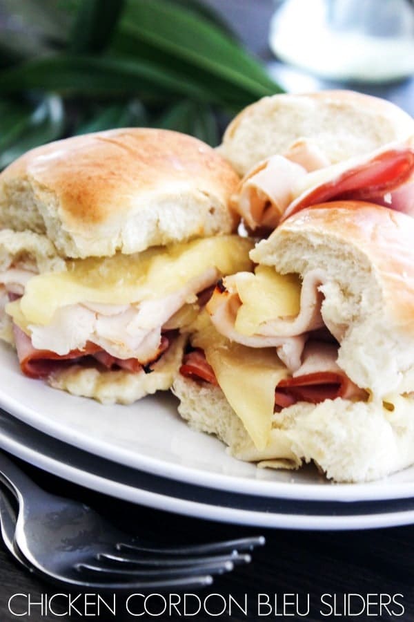 Chicken Cordon Bleu Sliders FEATURED