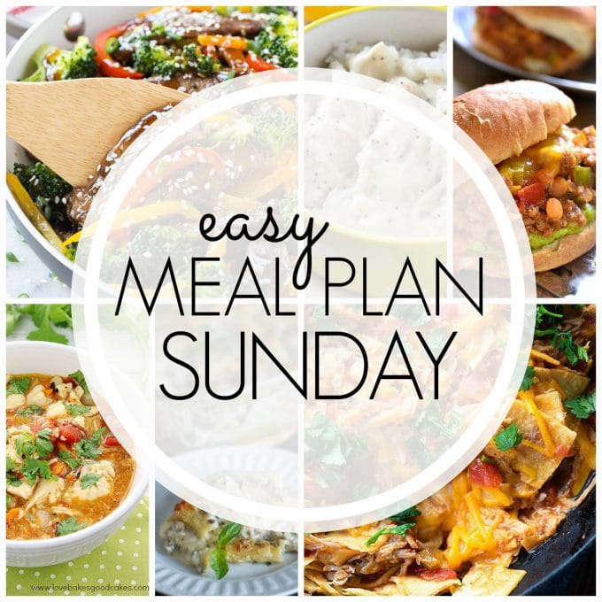 Easy Meal Plan Sunday Week 69