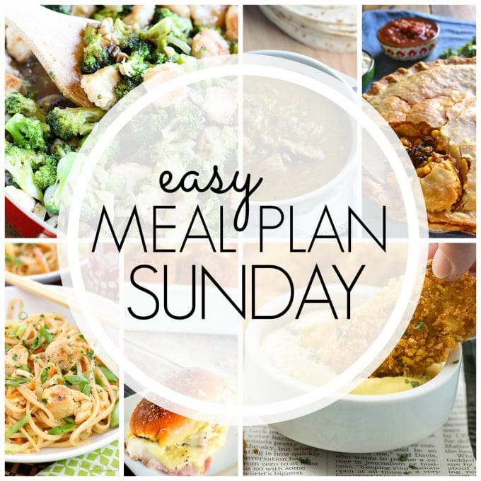 Easy Meal Plan Sunday - Week 71