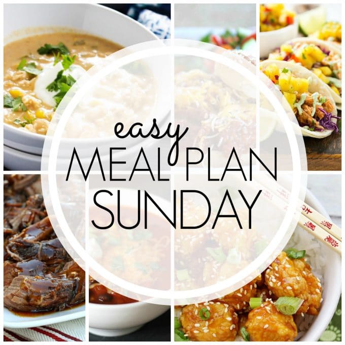 Easy Meal Plan Sunday - Week 70