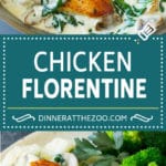 Chicken Florentine Recipe | Spinach Chicken | Mushroom Chicken #chicken #spinach #mushrooms #lowcarb #keto #dinner #edsug