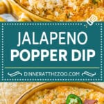 Jalapeno Popper Dip #jalapeno #dip #bacon #cheese #appetizer #edsug