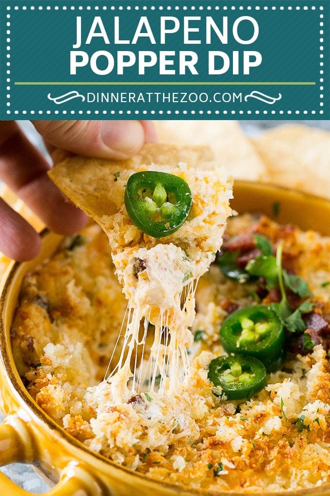 Jalapeno Popper Dip #jalapeno #dip #bacon #cheese #appetizer #edsug