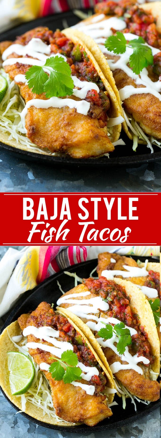 Baja Fish Tacos Recipe | Fried Fish Tacos | Crispy Fish Tacos | Easy Fish Tacos Recipe #fish #tacos #dinner #edsug