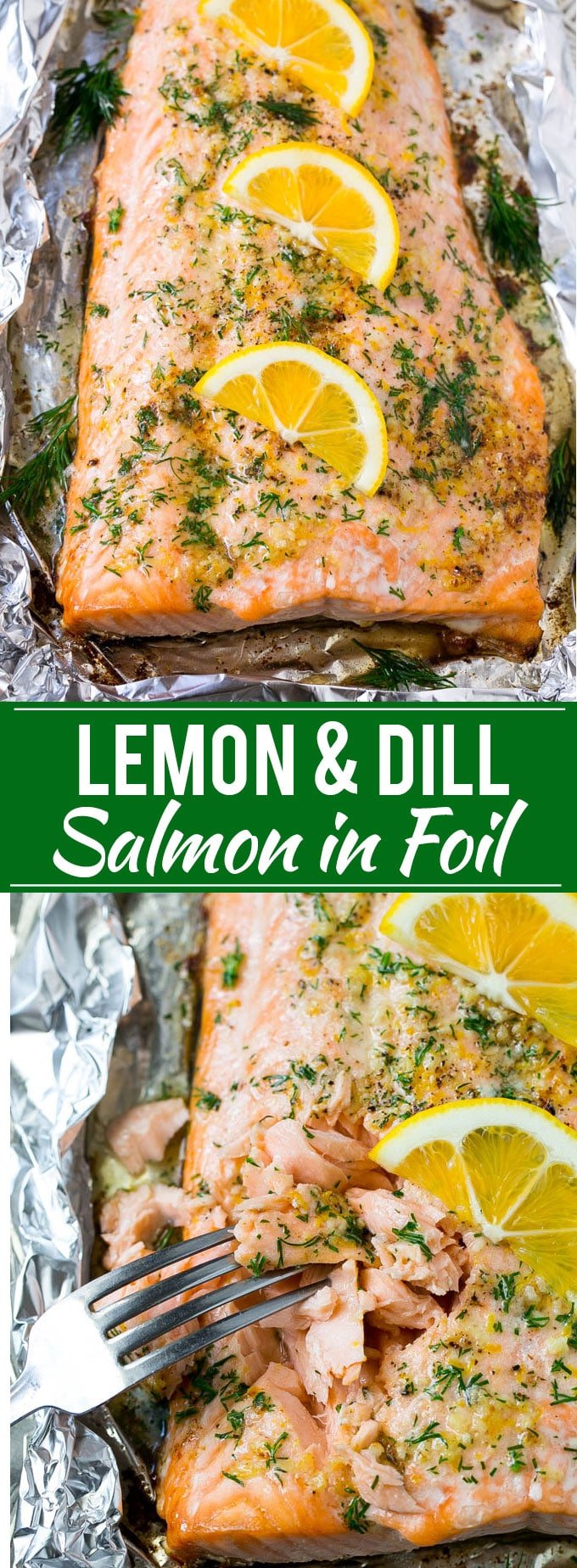 Salmon in Foil with Lemon and Dill Recipe | Foil Wrapped Salmon | Baked Salmon | Easy Salmon Recipe | Lemon and Dill Salmon #salmon #fish #seafood #lemon #lowcarb #keto #dinner #edsug