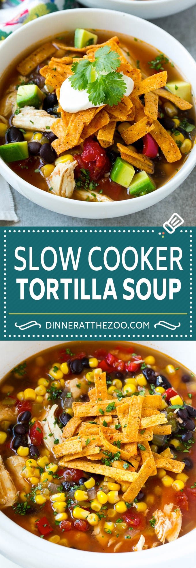Slow Cooker Chicken Tortilla Soup Recipe | Chicken Soup Recipe | Slow Cooker Chicken Soup | Mexican Chicken Soup | Tortilla Soup Recipe #soup #tortillasoup #chickensoup #mexican #mexicansoup #dinner #edsug