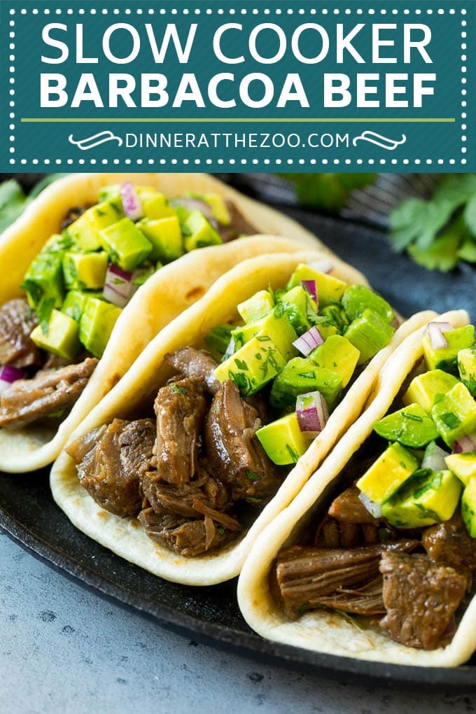 Slow Cooker Barbacoa | Beef Tacos | Crock Pot Beef Tacos #beef #tacos #crockpot #slowcooker #dinner #avocado #edsug