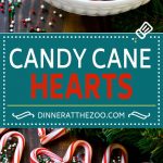 Candy Cane Hearts Recipe | Candy Cane Desserts | Candy Cane Treats | Christmas Favors