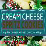 Cream Cheese Spritz Cookie Recipe | Butter Spritz Cookies | Best Spritz Cookies | Holiday Cookies | Christmas Cookies #Christmas #ChristmasCookies #SpritzCookies