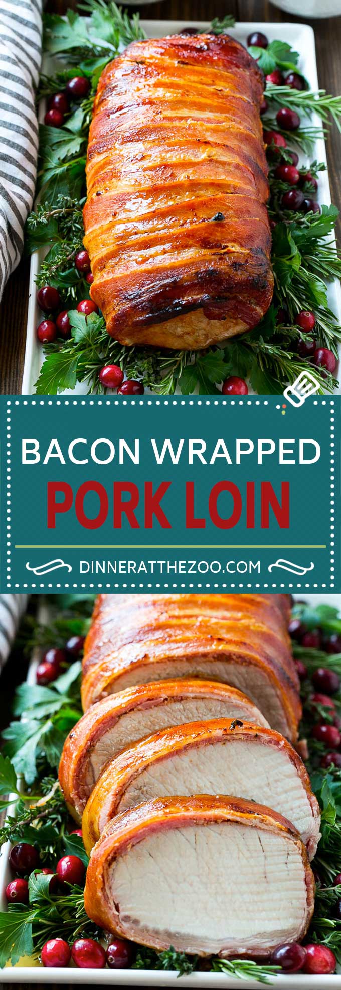 Bacon Wrapped Pork Loin Recipe | Bacon Wrapped Pork Roast | Grilled Pork Loin | Grilled Pork Recipe #bacon #pork #dinner #grilling #edsug