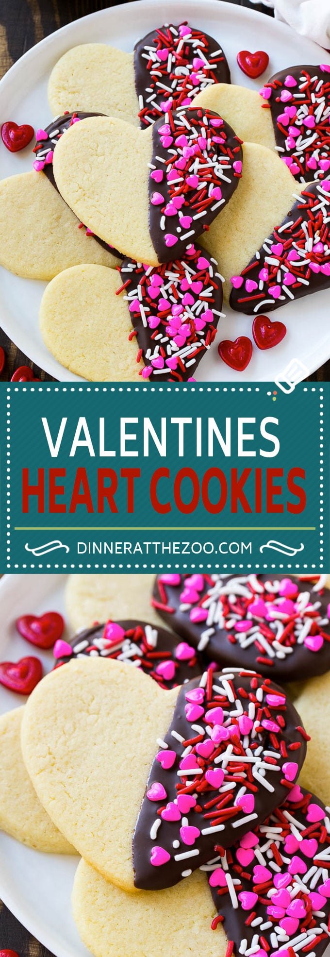 Heart Cookies Recipe | Heart Sugar Cookies | Valentine's Day Cookies | Heart Shaped Sugar Cookies | Valentine's Day Dessert #hearts #cookies #sugarcookies #valentinesday #sprinkles #dessert #edsug
