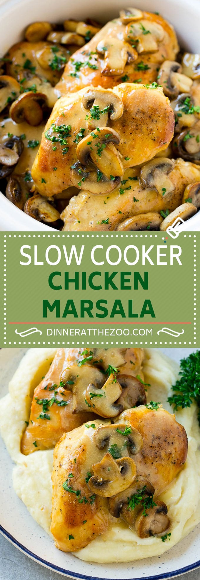 Slow Cooker Chicken Marsala Recipe | Crock Pot Chicken Marsala | Chicken with Mushrooms | Chicken Marsala Recipe #chicken #chickenmarsala #slowcooker #crockpot #dinner #edsug