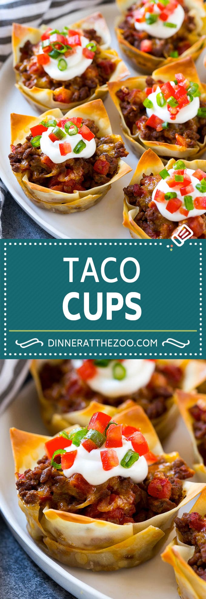 Taco Cups Recipe | Wonton Taco Cups | Taco Cupcakes | Mexican Appetizer #taco #hamburger #appetizer #edsug #beef
