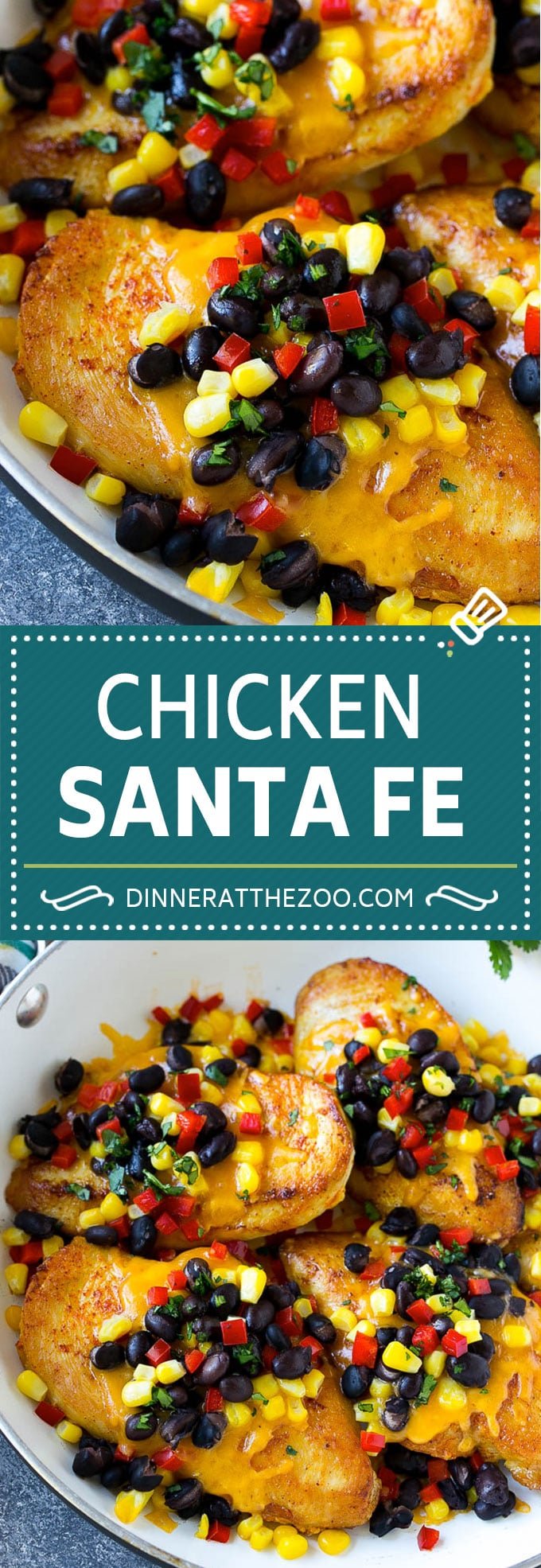 Chicken Santa Fe Recipe | Mexican Chicken | Santa Fe Chicken | Easy Chicken Recipe #chicken #glutenfree #beans #cheese #edsug