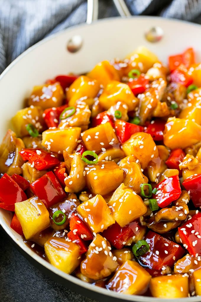 Pineapple Chicken | Hawaiian Chicken | Chicken Stir Fry #pineapple #chicken #dinner #stirfry #edsug A skillet of tropical chicken stir fry.