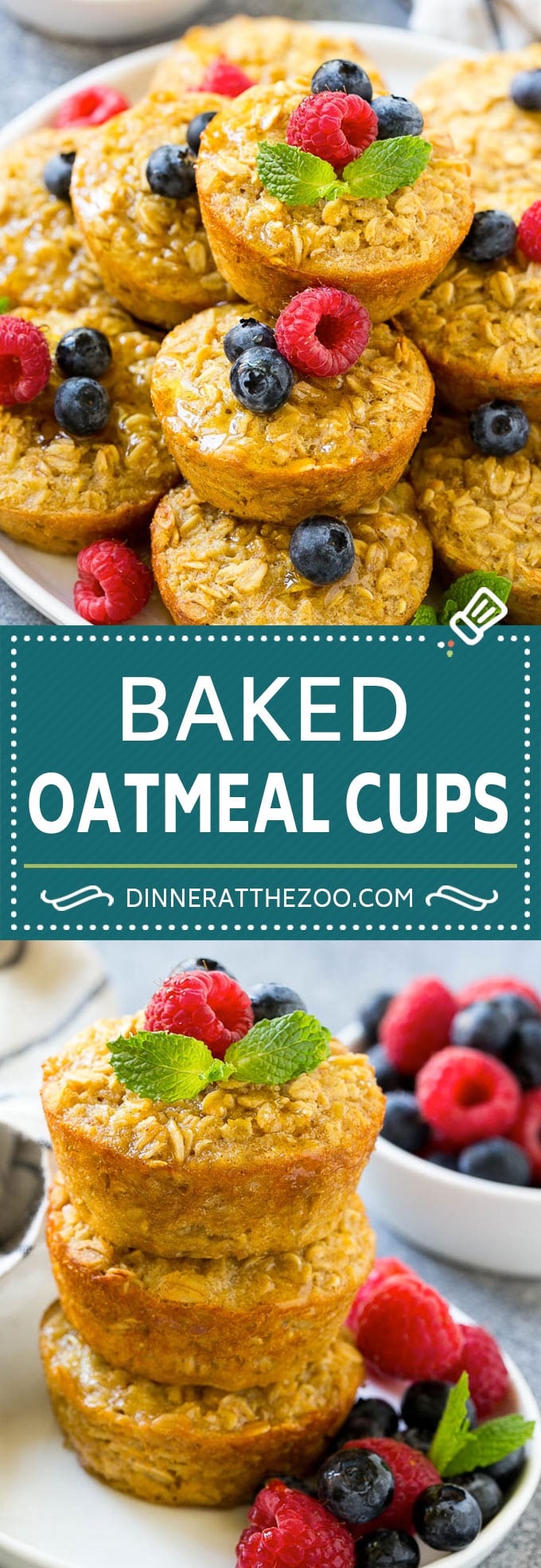 Baked Oatmeal Cups Recipe | Baked Oatmeal | Meal Prep Oatmeal | Oatmeal Muffins #oatmeal #breakfast #edsug