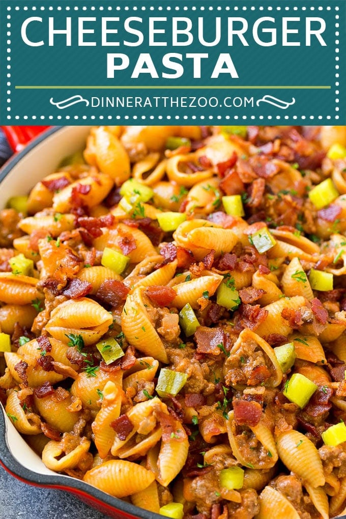 Cheeseburger Pasta | Hamburger Pasta | Ground Beef Pasta #cheeseburger #bacon #pasta #edsug