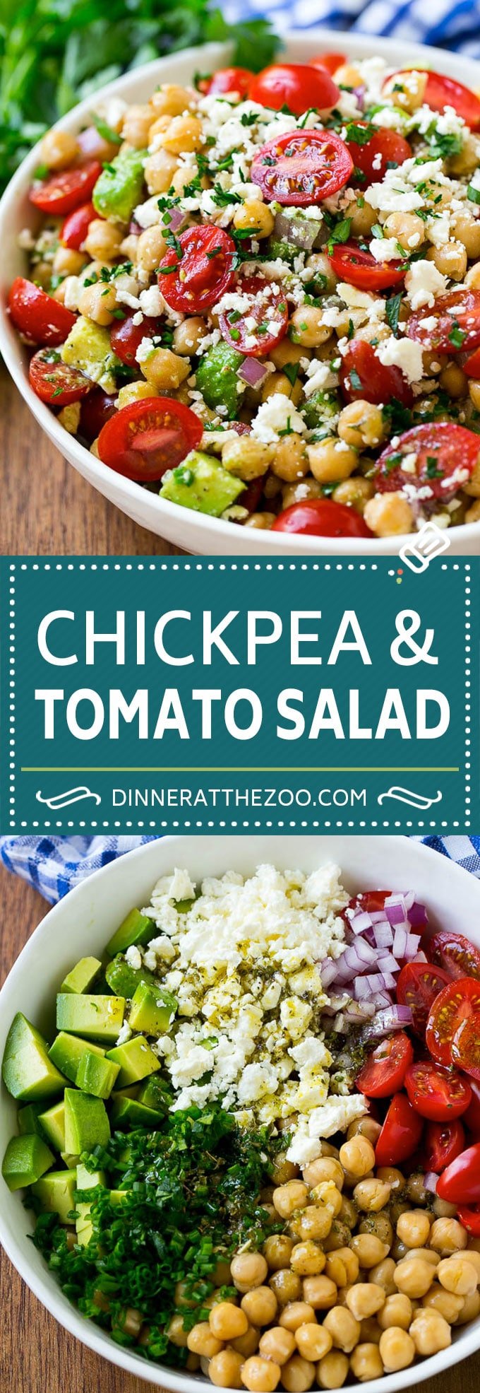 Chickpea Salad Recipe | Chickpea and Tomato Salad | Chickpea Avocado Salad | Summer Salad #salad #summer #recipes #edsug