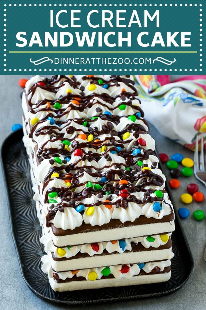 Ice Cream Sandwich Cake Recipe | Ice Cream Cake | Frozen Cake Recipe | No Bake Ice Cream Cake #icecream #cake #dessert #chocolate #edsug