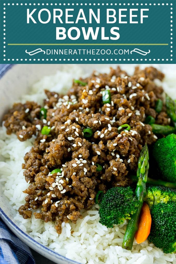 Korean Beef Bowls Recipe | Korean Ground Beef | Asian Beef Recipe | Rice Bowl #groundbeef #asianfood #rice #edsug