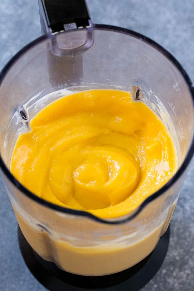 Mango Smoothie Recipe | Mango Recipe | Healthy Smoothie #mango #smoothie #drink #edsug Blended ingredients ready to pour.