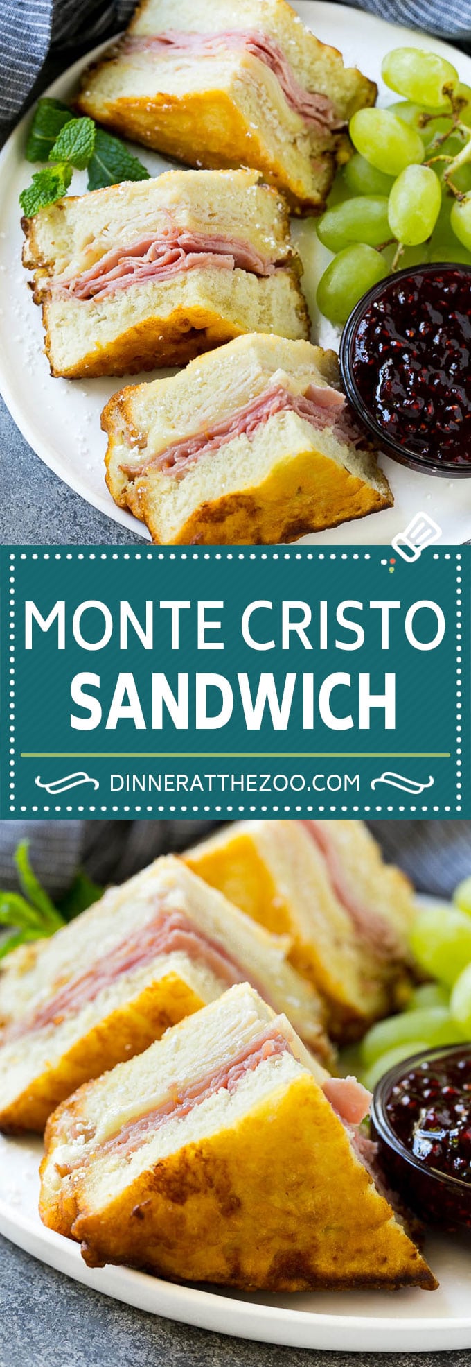 Monte Cristo Sandwich Recipe | Disneyland Monte Cristo Sandwich | Turkey Sandwich | Ham Sandwich #sandwich #edsug #turkeysandwich