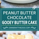 Peanut Butter Chocolate Gooey Butter Cake Recipe | Gooey Butter Cake | Peanut Butter Cake | Chocolate Peanut Butter Cake #cake #butter #peanutbutter #chocolate #dessert #edsug