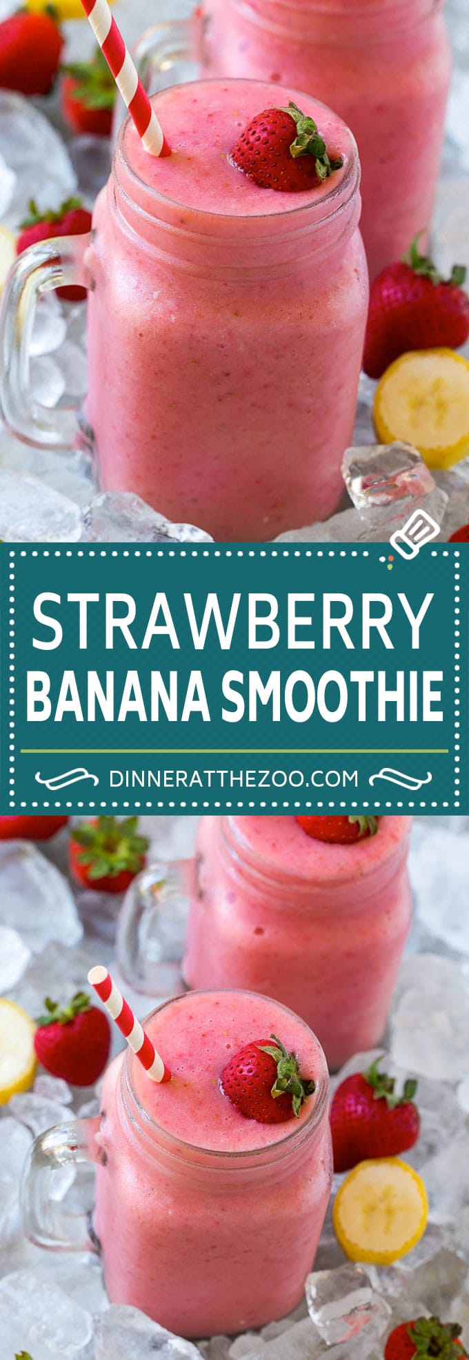 Strawberry Banana Smoothie Recipe | Strawberry Smoothie #strawberry #banana #smoothie #drink #edsug