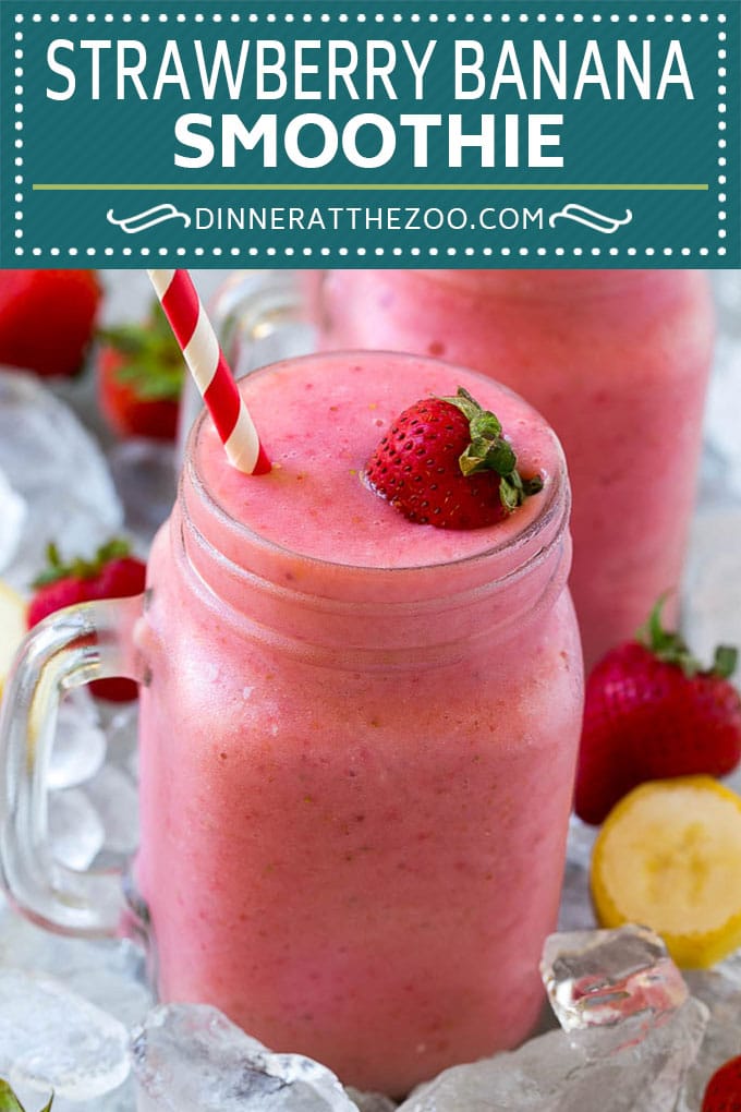 Strawberry Banana Smoothie Recipe | Strawberry Smoothie #strawberry #banana #smoothie #drink #edsug