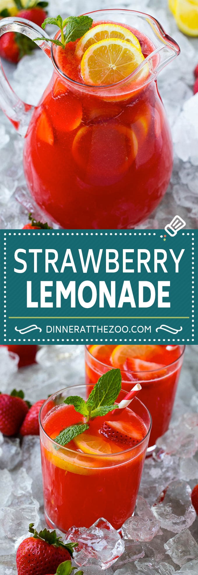 Strawberry Lemonade Recipe | Homemade Lemonade | Strawberry Drink Recipe #lemonade #strawberries #drink #edsug