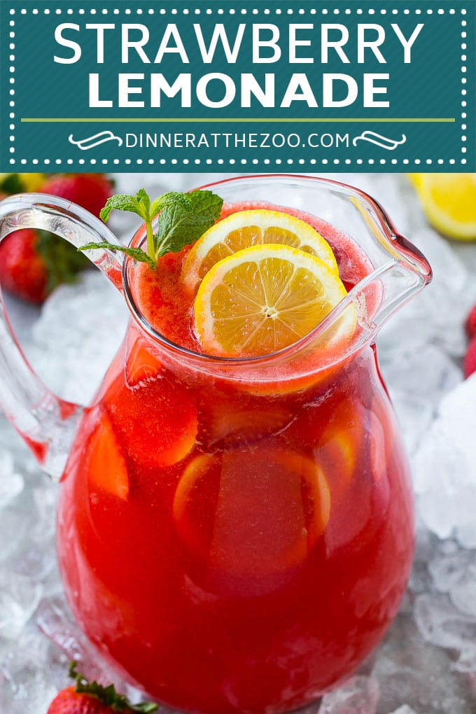 Strawberry Lemonade Recipe | Homemade Lemonade | Strawberry Drink Recipe #lemonade #strawberries #drink #edsug